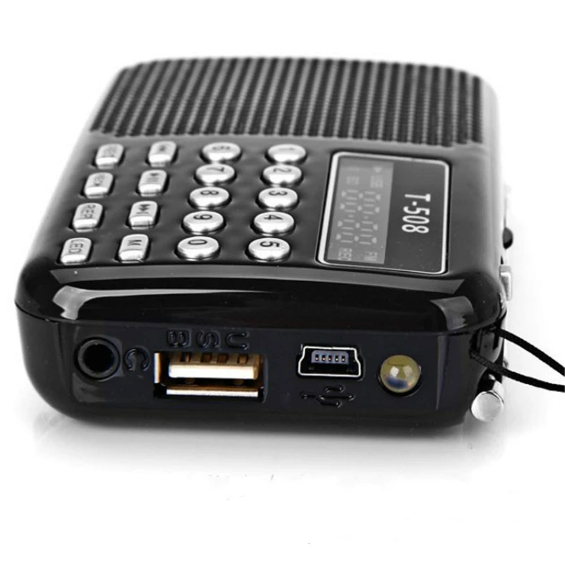 Портативная стереоколонка T508 с светодиодный-дисплеем FM-радио поддержка USB TF-карт