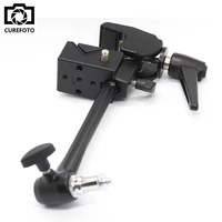 big super clamp with extension arm and standard stud 1438 thread light stand support clip for photo photography studio