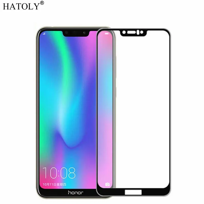 Закаленное стекло для Huawei Honor 8C 2 шт. защита экрана зеркальный чехол 3D пленка с