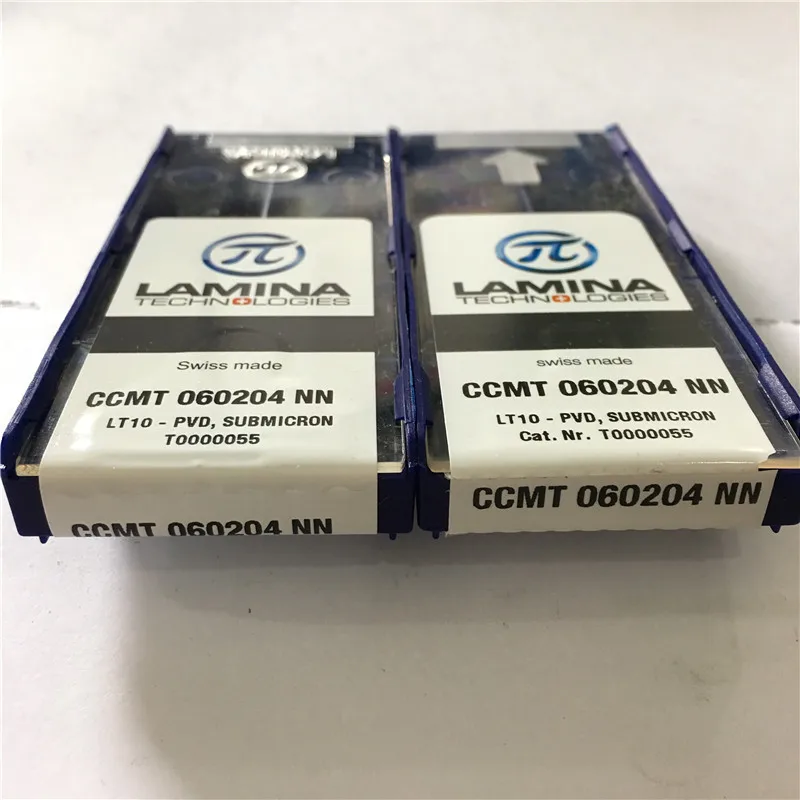 CCMT060204NN LT10 Оригинал LAMINA ЧПУ лезвие вставки карбида токарный инструмент 10 шт./лот