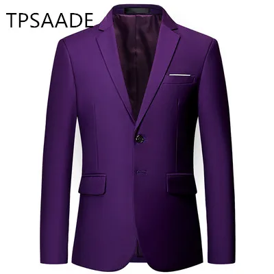 Tpsaade Красивый Slim Fit One Button костюм жениха смокинги для женихов мужчин