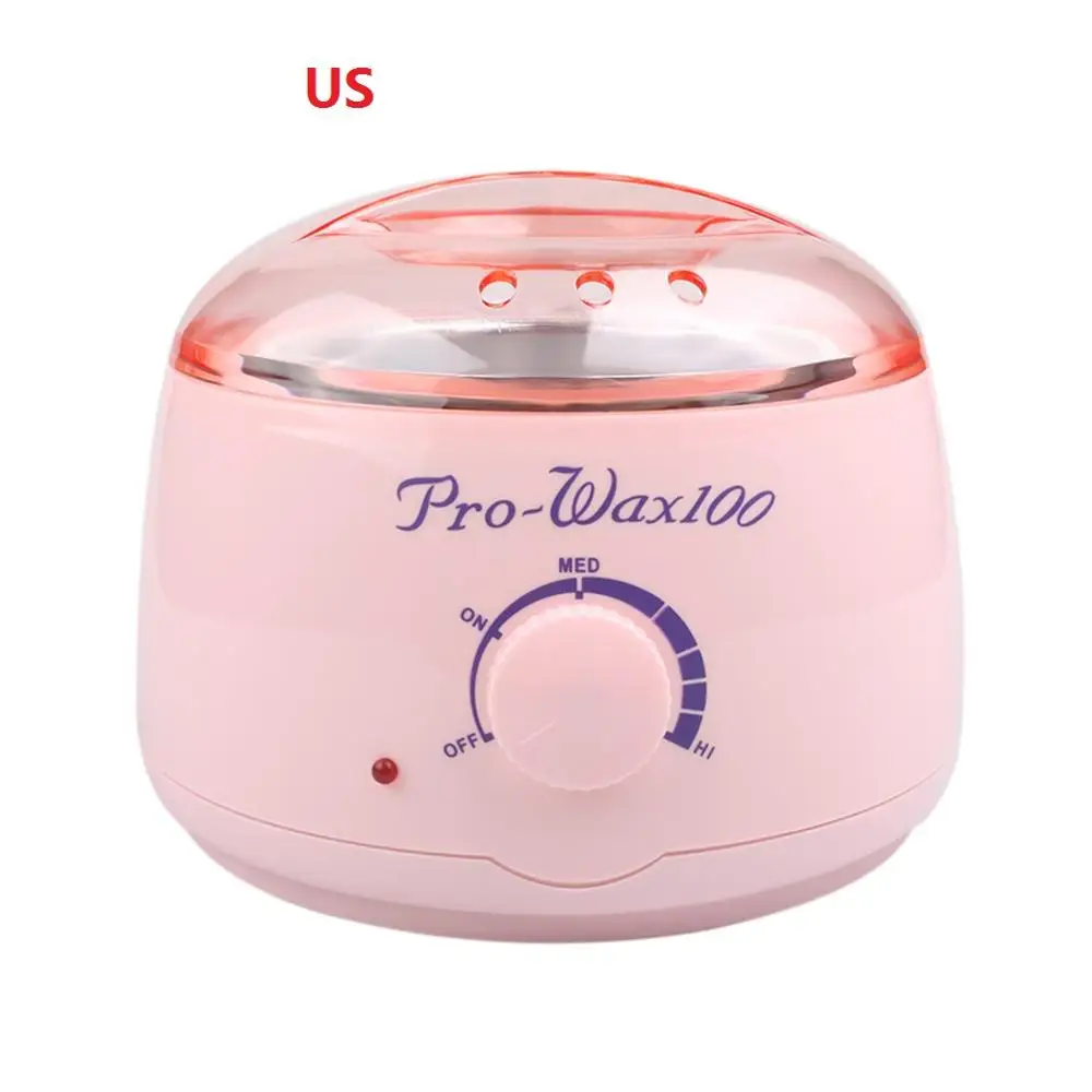 Pink US Plug Pro 500CC инструмент для удаления волос Эпилятор подогреватель воска мини Спа Ручной Эпилятор ноги парафин восковая машина - Цвет: Pink US Plug