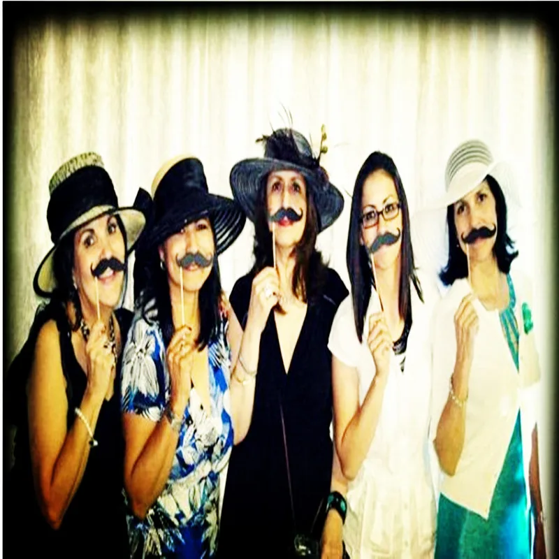 2016 Новый 10 Шт./лот Photo Booth Опора Черный Картон Доске Придерживайтесь свадебные
