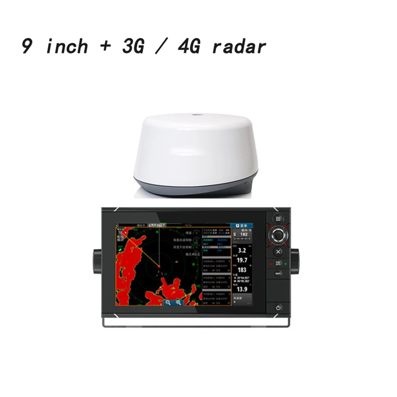 "+ 4G цветной сенсорный ЖК-экран морской навигационный приемник AIS морской gps Радар навигация разведка рыбы 3D дисплей