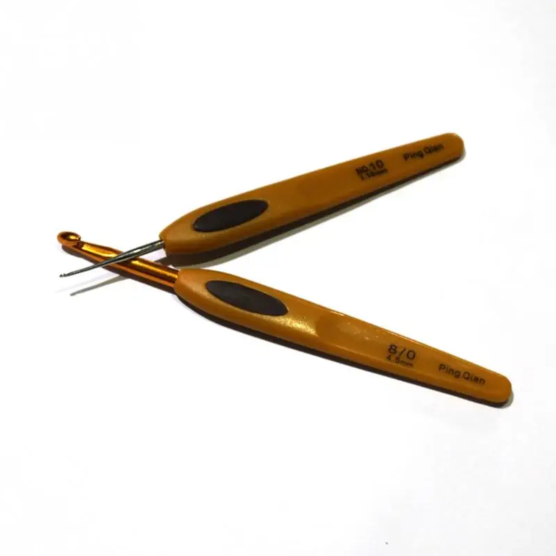 1 шт. крючком силиконовая трикотажная пряжа эргономичный мягкий с одной