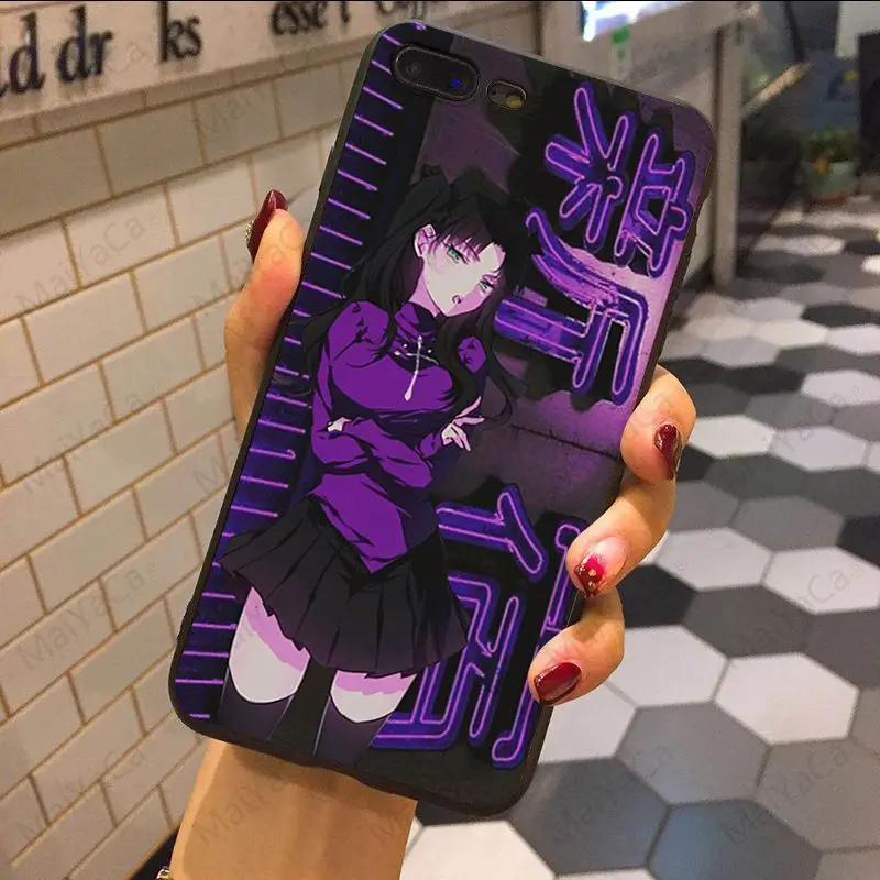 MaiYaCa Fate Stay Night Rin Tohsaka& Archer роскошный ТПУ резиновый чехол для телефона для iphone X XSMax XR XS 7 8plus 5 5S 6s 6s Plus