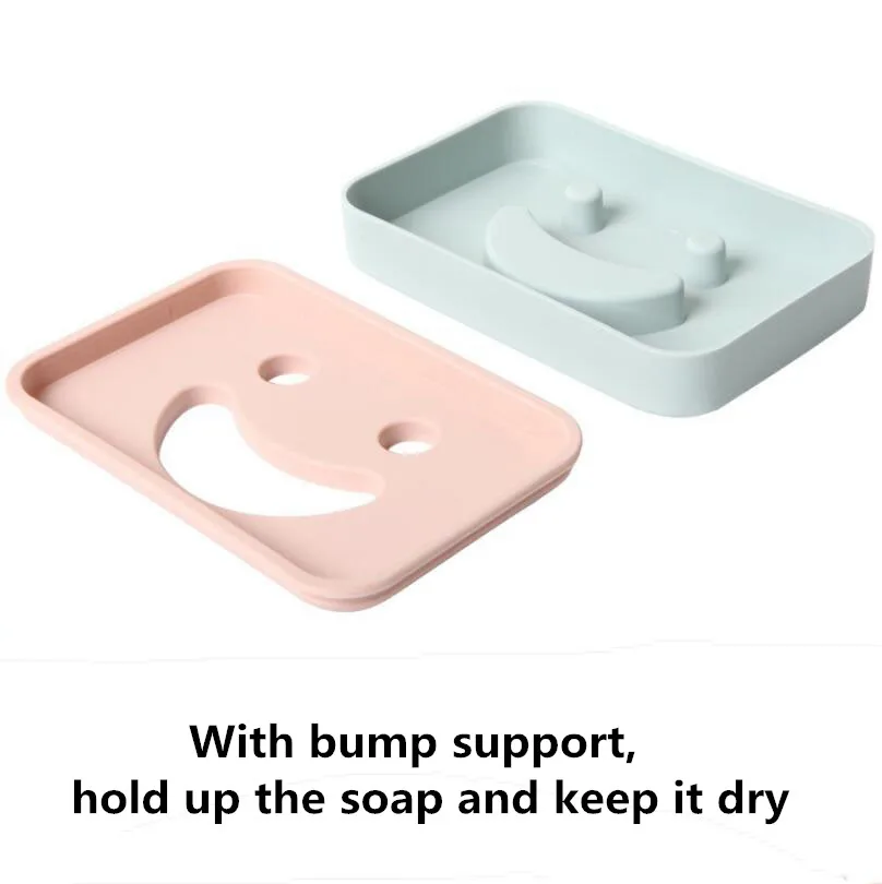 Пластиковый модный двухслойный Смайл дренаж для мыла Коробка ванная комната