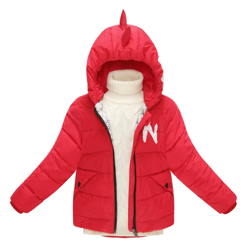 4-10Y Winter Baby Girls Feather Down Hooded Outerwear Coat 2017 Children Clothing Warm Hoodies Zipper Jacket for | Детская одежда и