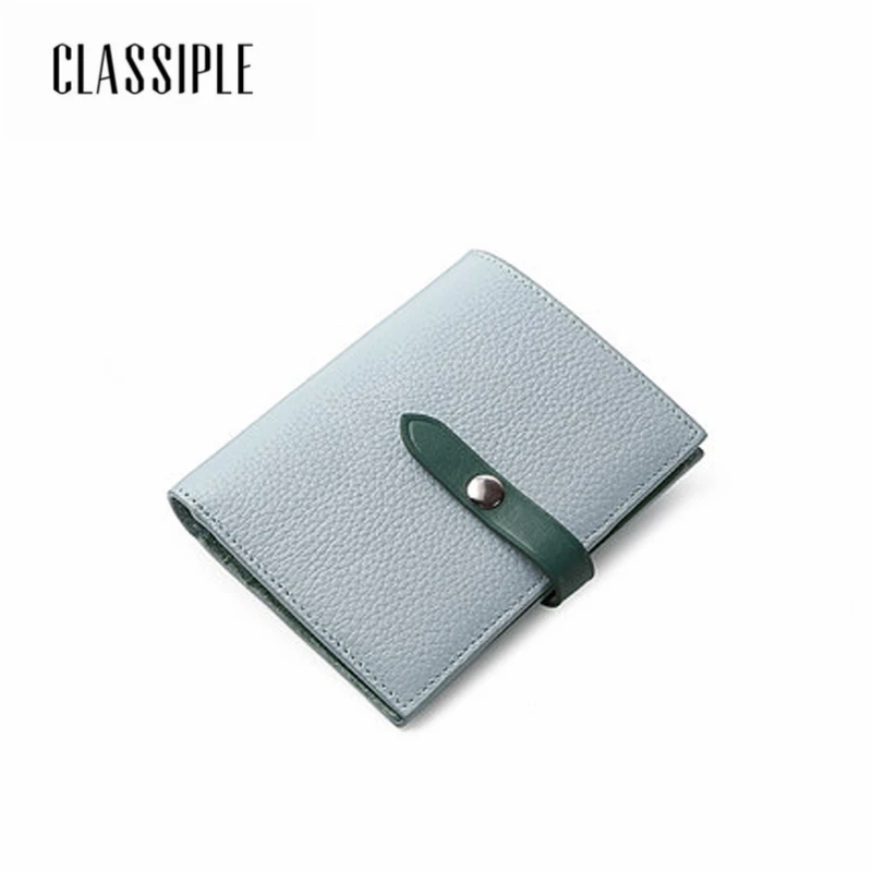 Кошелек из 100% натуральной кожи женский короткий кошелек с отделением для карт 2018