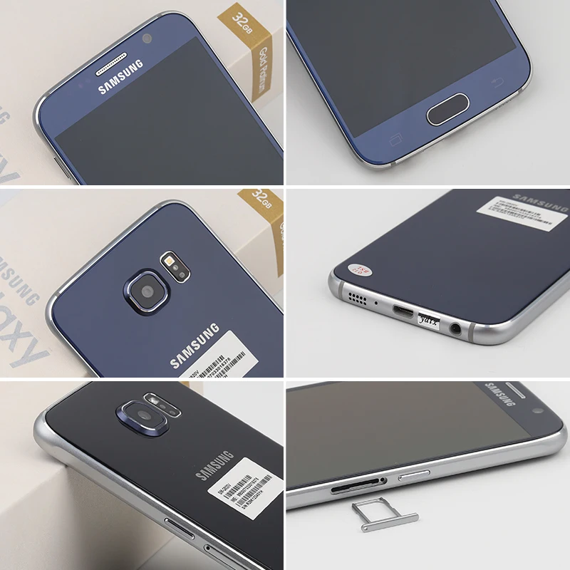 Разблокированный Samsung Galaxy S6 G920A G920F 4G LTE мобильный телефон 16MP камера 32 Гб ROM