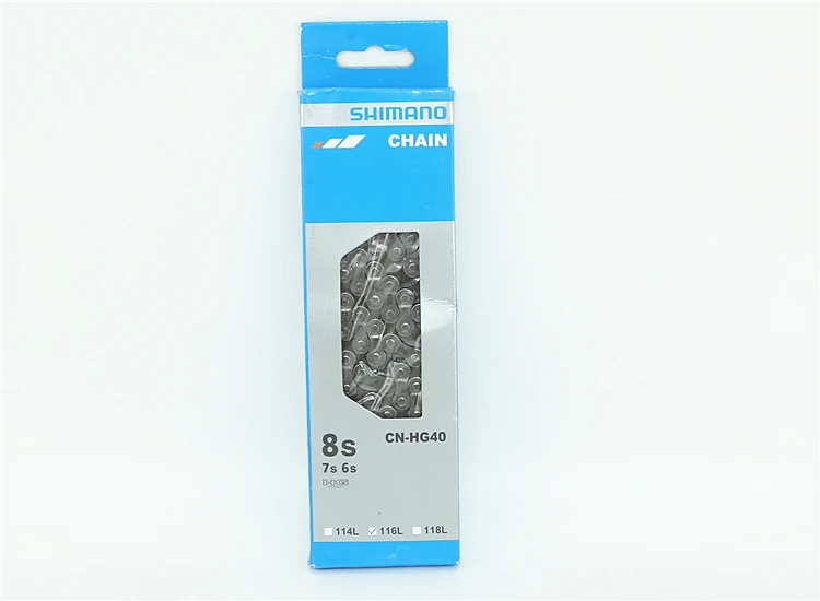 CN-HG40 цепь для велосипеда 6S 7S 8S цепь 116 звеньев HG40 запчасти для велосипеда дешевые цепи для велосипеда