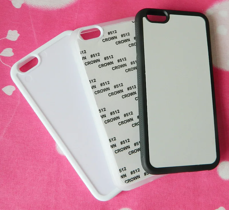 2d Rubber TPU case For iPhone X 8 4s 5S SE 6 6S 7 plus sublimation print cover with blank white aluminium plate 100pcs/lot |