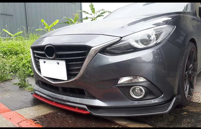 Для Mazda 3 M3 Axela- передний бампер спортивный стиль губы нижние вентиляционные решетки и диффузоры защитная пластина спойлер обшивка обшивки