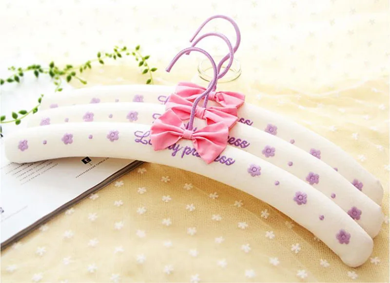 Вешалка для одежды с розовой и фиолетовой подкладкой 10 шт.|Вешалки крючки| |