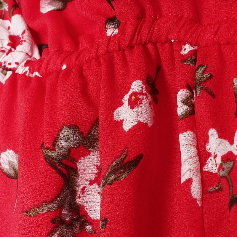 Цветочный Печати Комбинезон Женщины Лето 2017 Новые Поступления С плеча Оборками