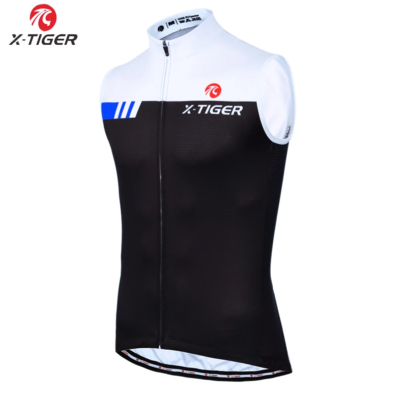 Cycling Jersey only X-Tiger летний велосипедный жилет Быстросохнущий без рукавов Велоспорт Джерси анти-УФ одежда для велосипеда MTB велосипед одежда Roupa Ciclismo - Цвет: Cycling Jersey only