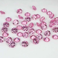 light pink color cubic zirconia stones round shape design supplies for jewelry 3d nails art clothes diy decorations 4 18mm