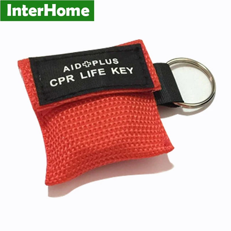 20 шт. спасательная маска CPR защитный спасательный ключ с цепочкой для ключей