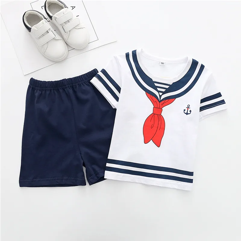 2018 Summer Baby Boy Clothes Sets Short Sleeve Sport Suit Children Clothing Boys Set Cotton Outfit Costume For Kids |