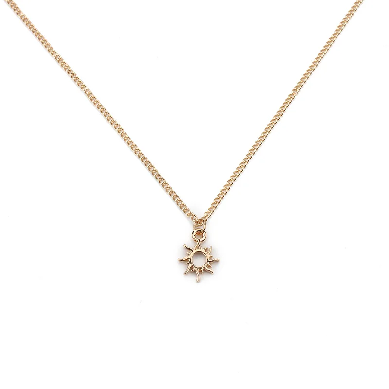 1 шт. модное ожерелье золотого и серебряного цвета с подвеской от солнца