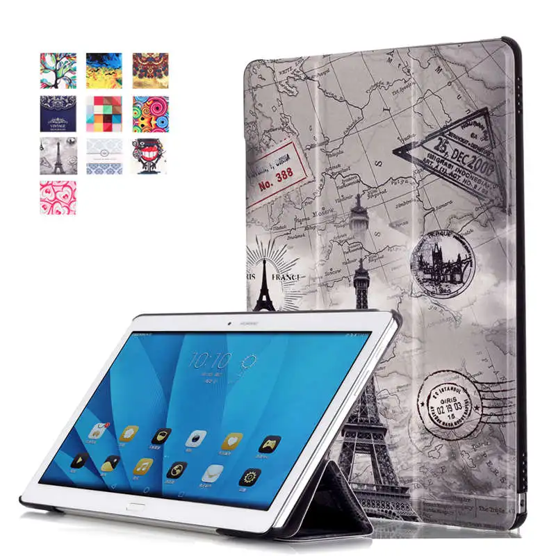 Магнитная Стенд ультра тонкий кожаный чехол для Huawei MediaPad m2 10 a01w a01l 10.0 Tablet
