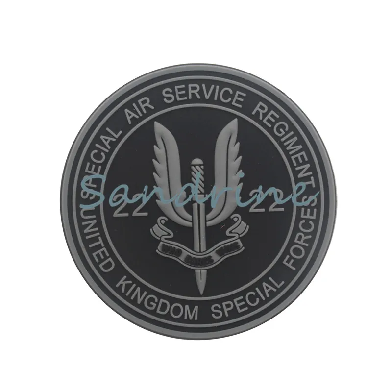 Специальная воздушная служба SAS военная армия тактический боевой ПВХ резиновая заплатка для одежды эмблема Аппликации, бейджи
