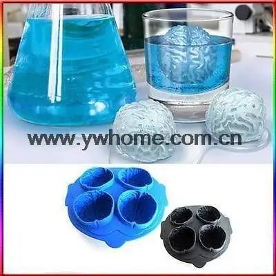 Ледозамерзающий кубик Силиконовый поднос инструмент форма для мозгов вечерние