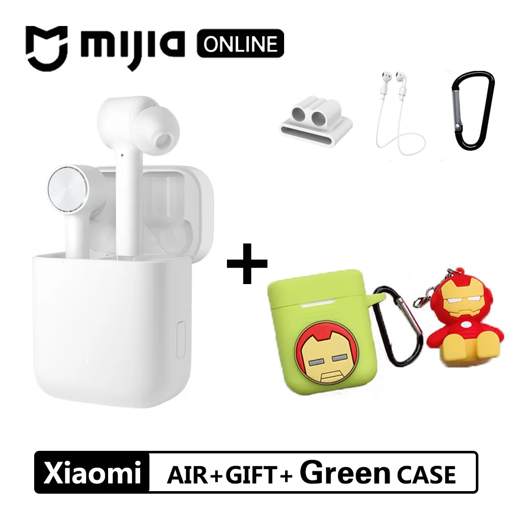 air with gift Xiaomi Airdots Pro Bluetooth наушники Air TWS гарнитура истинный беспроводной стерео смарт сенсорный ANC автоматическая пауза кран управление спортивные наушники - Цвет: air with gift