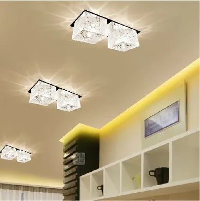 

Colorpai new 2017 6W Modern crystal hallway lights fixtures modern living room led lamps ceiling light crystal AC220-240V
