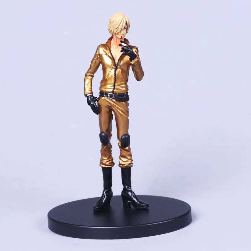 Аниме one piece action golden Roronoa Zoro Monkey D Luffy Vinsmoke Sanji ПВХ экшн фигурка коллекционные модели