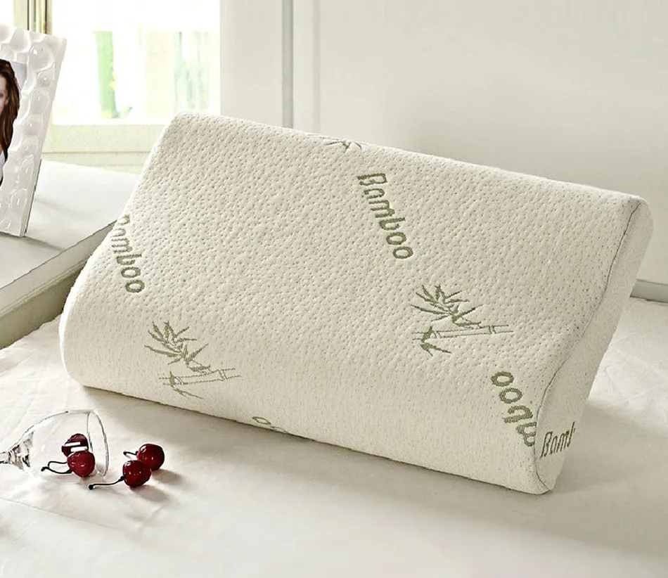

Original Bamboo Fiber Pillow Slow Rebound Health Care Memory Pillow Memory Foam Pillow Support Neck Fatigue Relief Neck Pillow