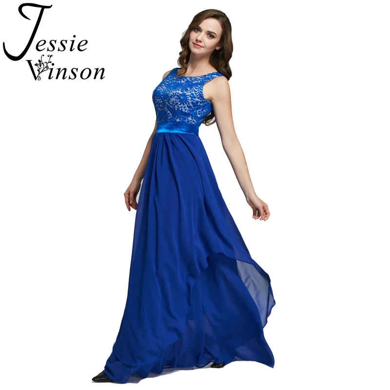Jessie Vinson элегантное женское кружевное лоскутное шифоновое длинное платье