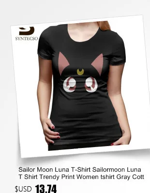 Толстовка Sailor Moon Luna, толстовки Sailormoon Luna, милые толстовки с длинным рукавом для женщин, плюс размер, Красный хлопковый пуловер толстовка с принтом