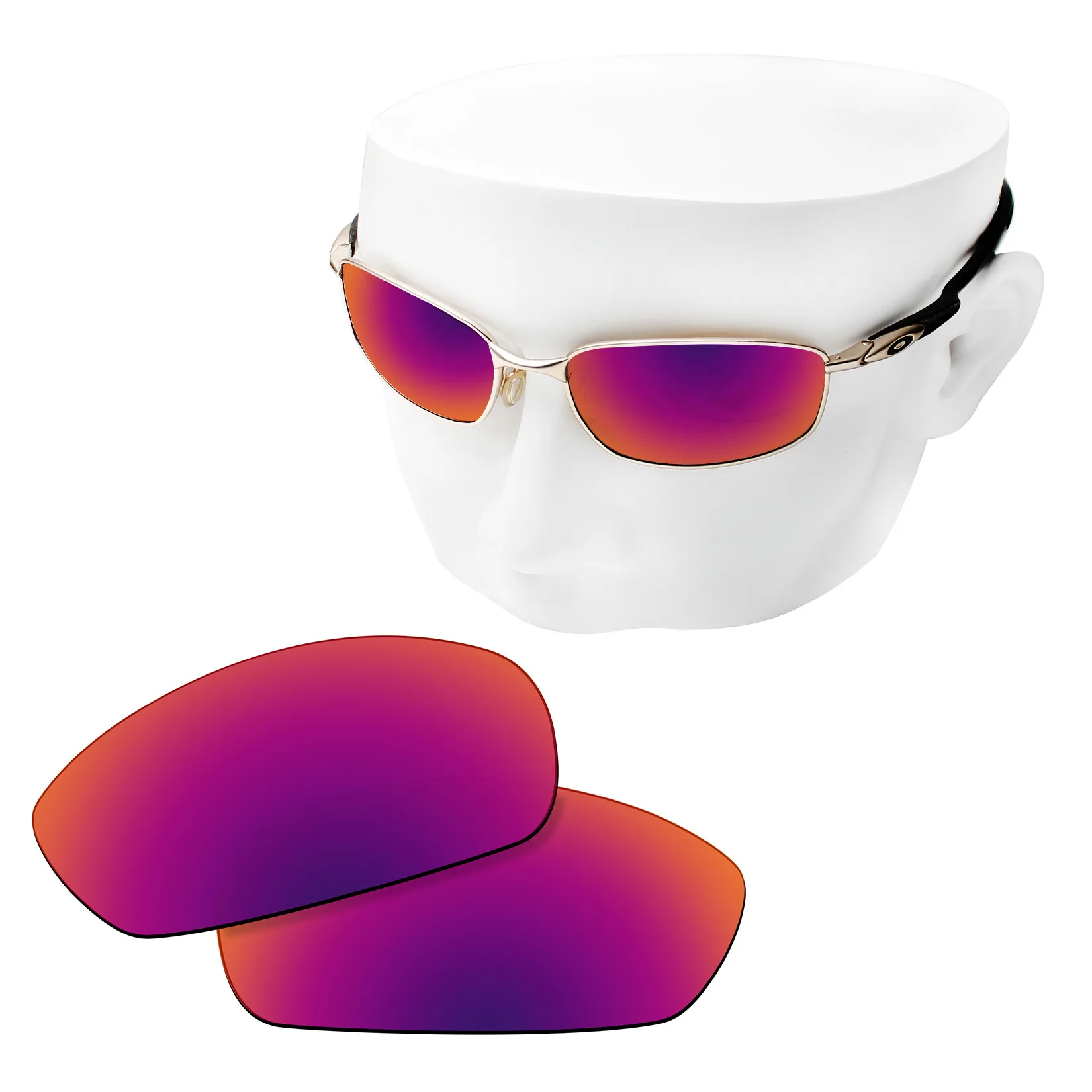 Поляризованные Сменные линзы OOWLIT фиолетовые красные зеркальные очки Oakley Blender