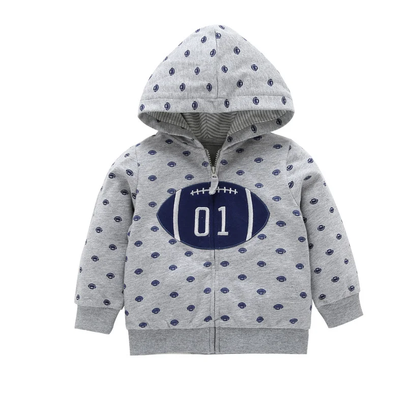 Пальто с капюшоном для новорожденных мальчиков и девочек осенне зимняя одежда