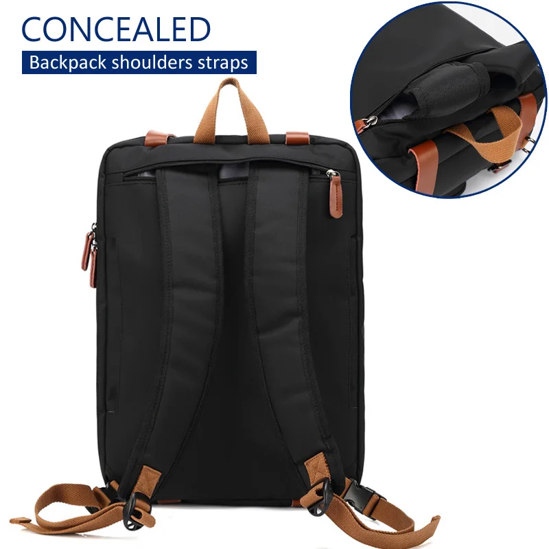 17 inch convertible briefcase men business handbag messenger bag casual laptop multifunctional travel bags for male big xa161zc free global shipping