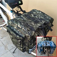 men bicycle bag mountain road saddle bag camouflage cycling riding tail seat bike accessories trunk pack outdoor sports xa101d