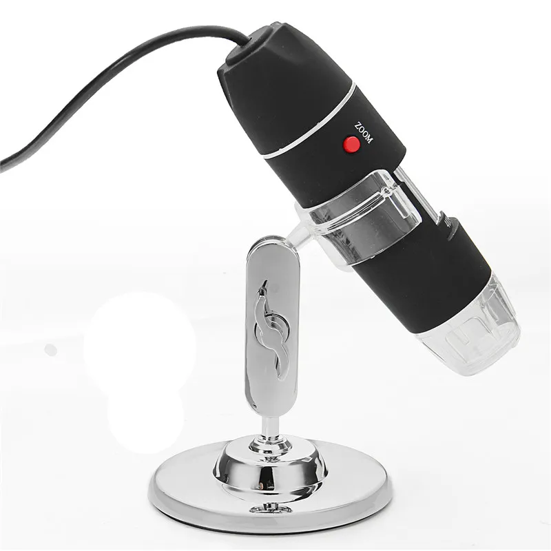8LED 1600x USB 2MP цифровой микроскоп электронный объектив зум-светильник биологическая Лупа эндоскоп камера видео стенд
