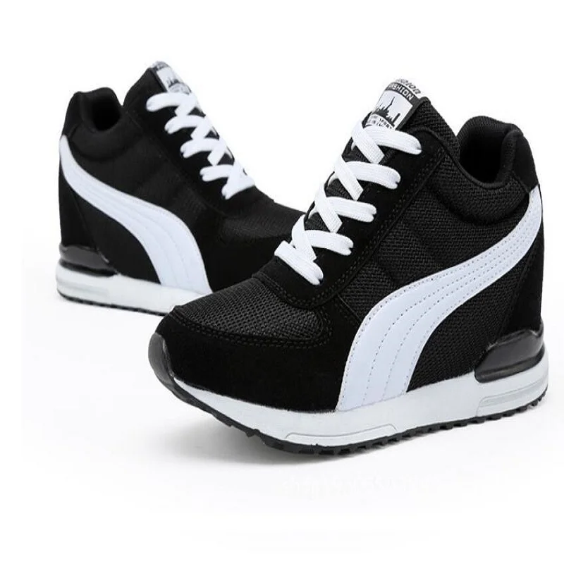 Кроссовки женские на плоской подошве модная повседневная обувь невидимые для