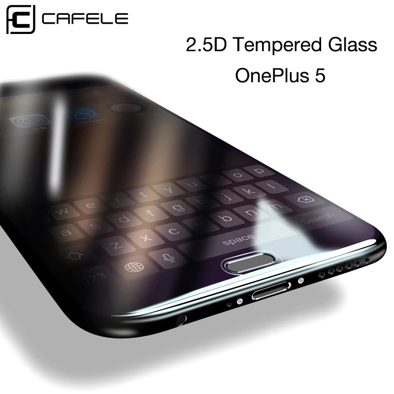 CAFELE закаленное стекло для Oneplus 5 Защита экрана для One plus 5 2.5D Edge HD Прозрачная Взрывозащищенная защитная стеклянная пленка