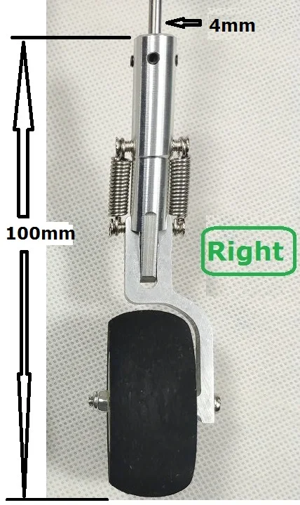 100mm right 4mm hole Металлическая основная посадочная Шестерня для DIY RC самолетов с различными опциями - Цвет: 100mm right 4mm hole