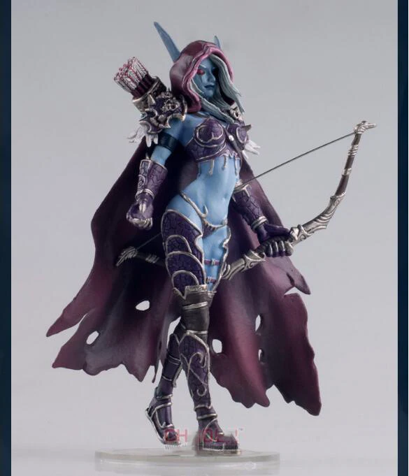 Коллекционная Zabawki 7 'WOW Sylvanas Windrunner lucznictwo Krolowa аниме PCV Figurka модель Z Bazy dla Dzieci Prezent