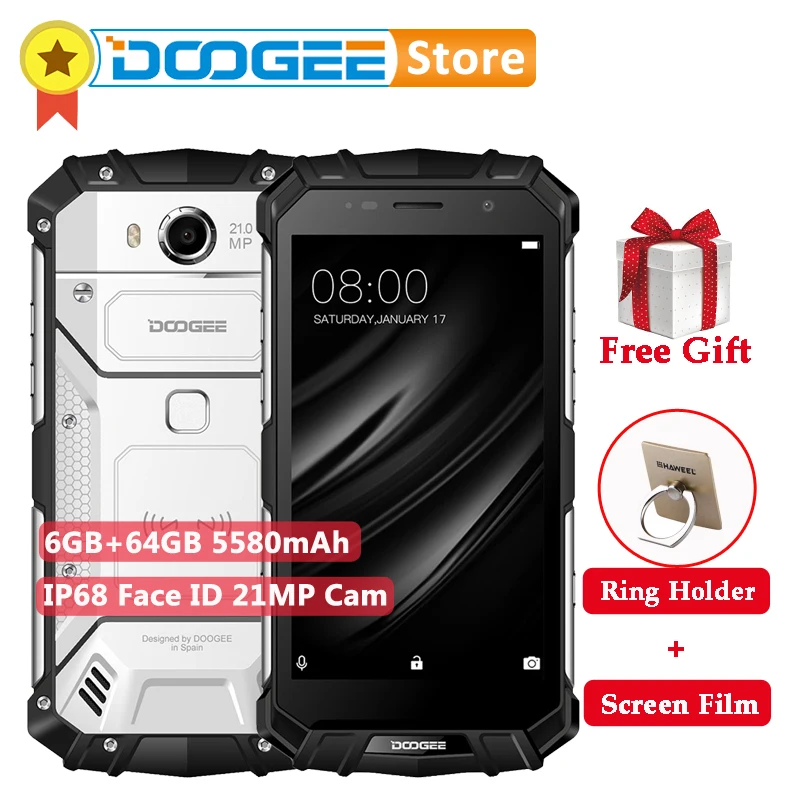 Оригинал DOOGEE S60 5 2 дюймов ram 4 Гб rom 64 MTK Helio P25 Восьмиядерный ГГц 4G LTE мобильный