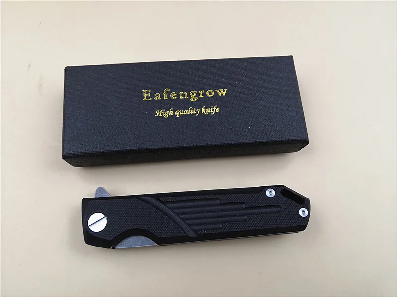 Eafengrow EF72 D2 вымытое лезвие G10 ручка шариковый подшипник Флиппер складной карманный нож для выживания охотничий инструмент для повседневного использования кухонный нож
