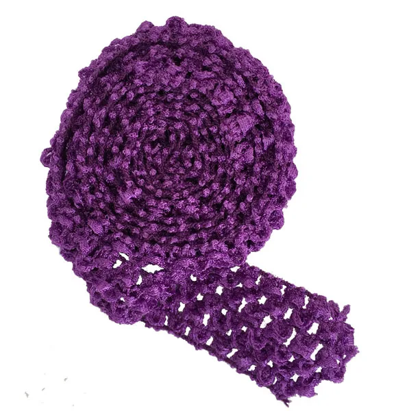 Purple 1 meter 1," вязаная крючком повязка на голову обрезная лента в рулонах за метром юбка-пачка «сделай сам» фатиновая юбка пояс Вечеринка дня рождения событие поставки - Цвет: Purple 1 meter