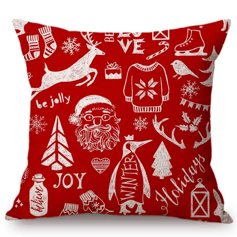 18 &quotКрасный Рождественский олень Снежинка снеговик свитер дизайн дома