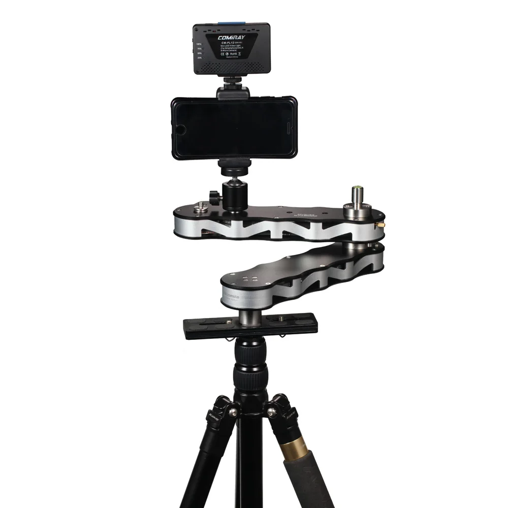 Новинка Commlite 4 кратное расстояние Выдвижной мини слайдер из алюминиевого сплава