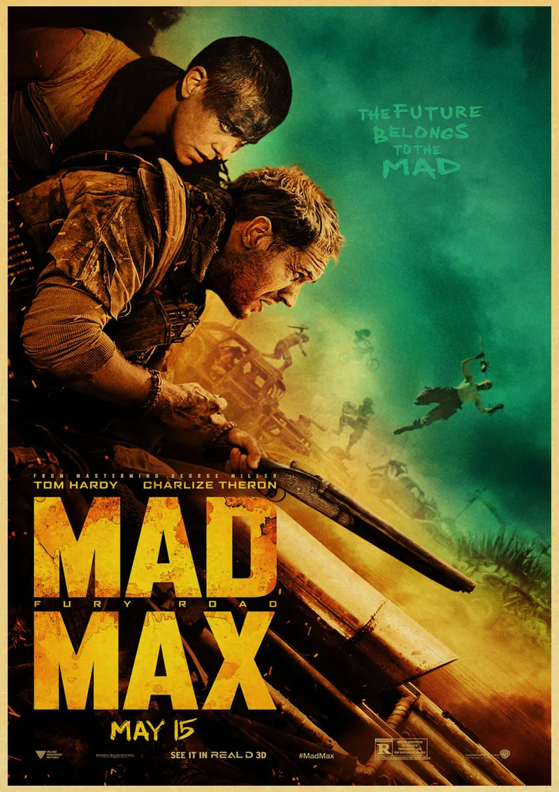 Mad Max фильм винтажные Плакаты для домашнего декора крафт-бумага высокого качества плакат стикер стены - Цвет: A021
