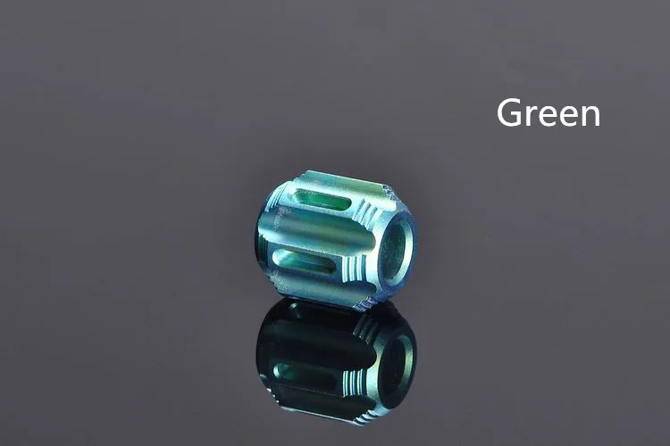 Green P нож из титанового сплава, ремешок для ножей, бисер, Паракорд, подходит для 6 шт., тритиевая трубка, прочная наружная застежка-молния, потяните шарик, EDC, мульти инструменты - Цвет: Green