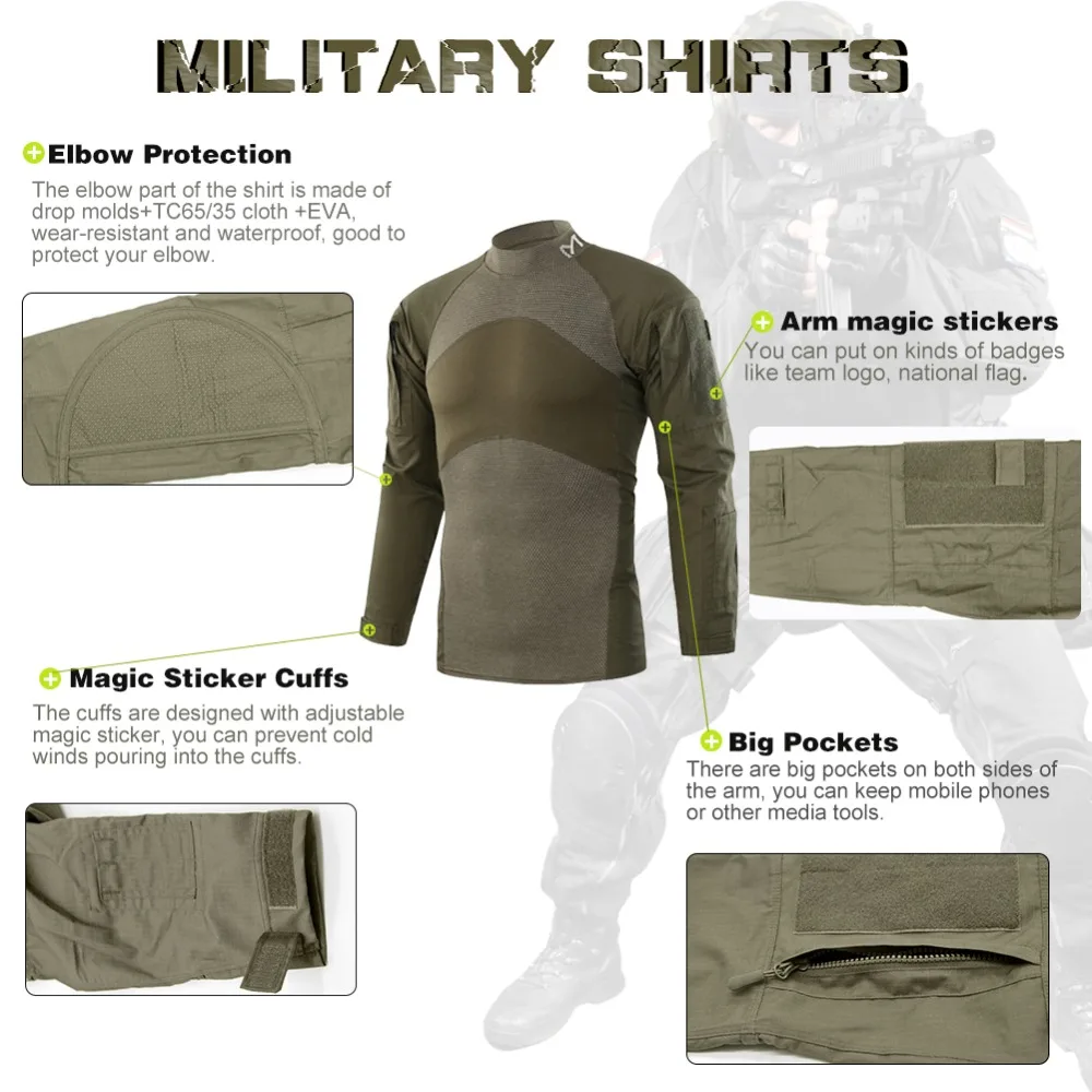 2019 Новое поступление армии Военная униформа камуфляж тактический бой костюм